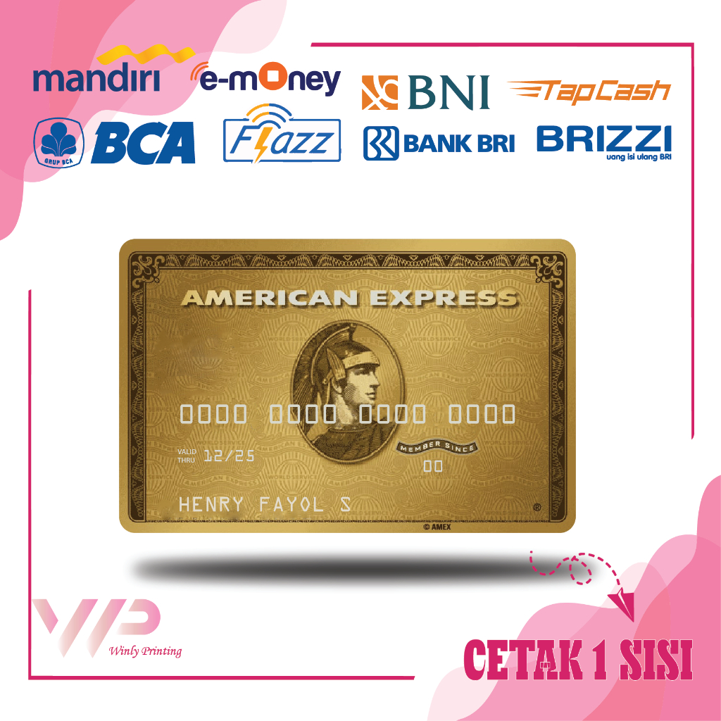KARTU EMONEY DEBIT GOLD AMERICAN EXPRESS MANDIRI FLAZZ BCA GEN 2 BNI TAPCASH BRIZZI BRI - 1 SISI