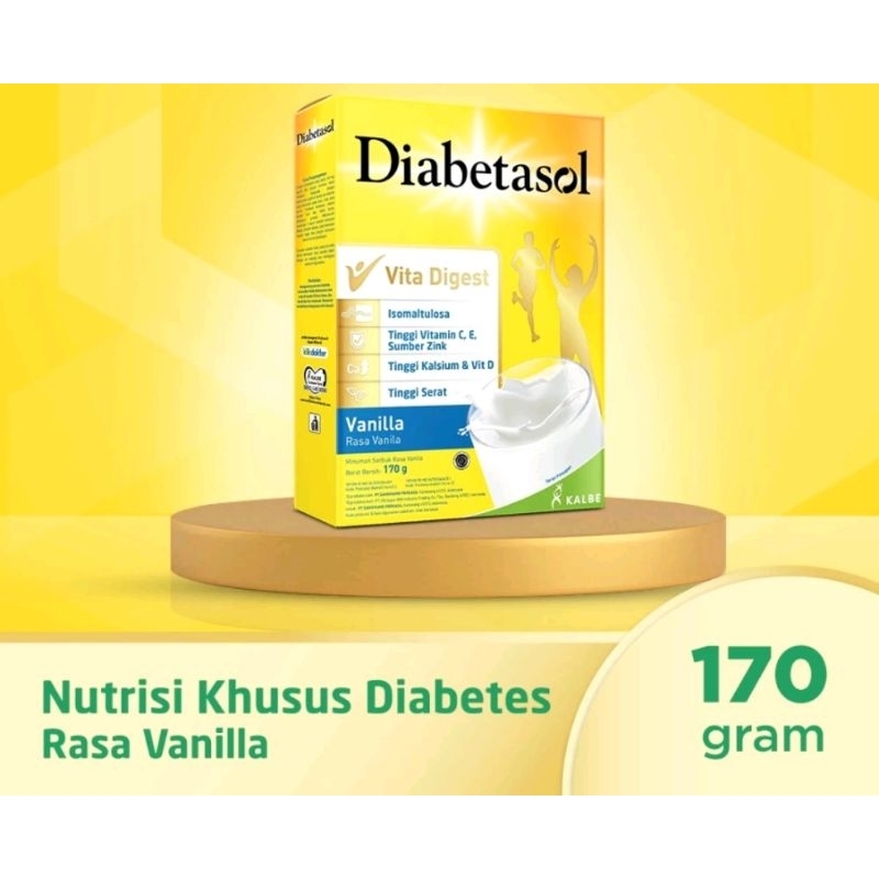 

DIABETASOL MILK 170GR RASA VANILA/COK/CAPUCINO