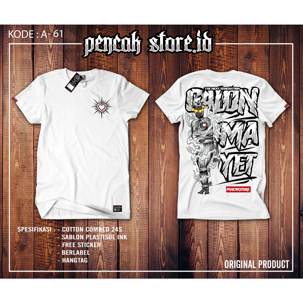 kaos CALON MAYET (PSHT) KAOS PSHT PUTIH CALON MAYIT murah kualitas distro kaos psht keren kaos psht 