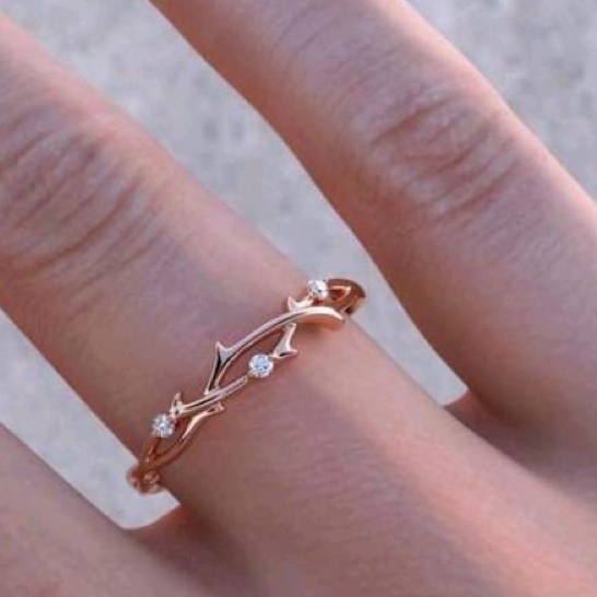 Custom Cincin Emas Putih kadar 10% Asli - Bebas Request Model Cincin Custom By Mataram Jewellery - F