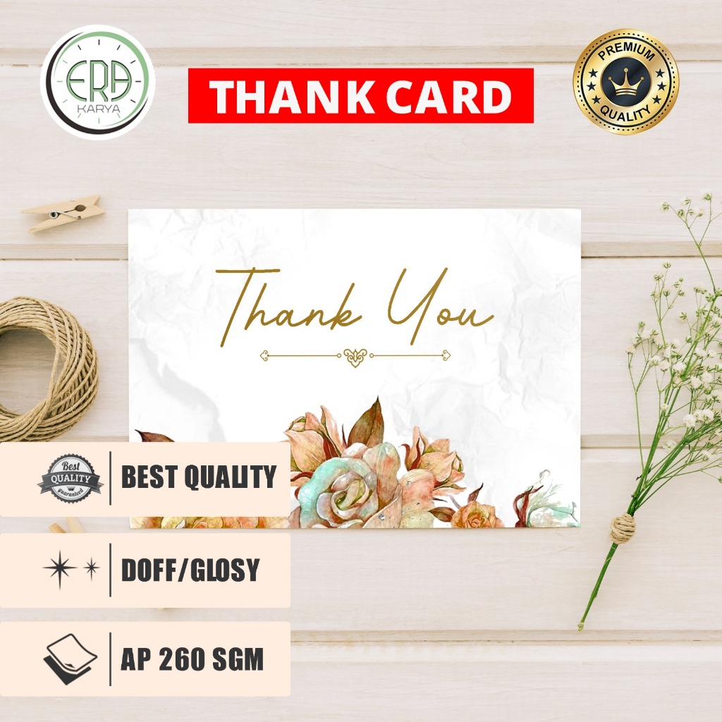 

KARTU UCAPAN | THANKS CARD | THANK YOU CARD CUSTOM PREMIUM