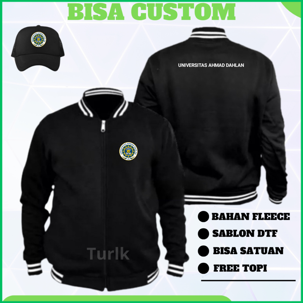 Jaket Universitas Ahmad Dahlan Jaket Universitas UAD Jaket Varsity Custom