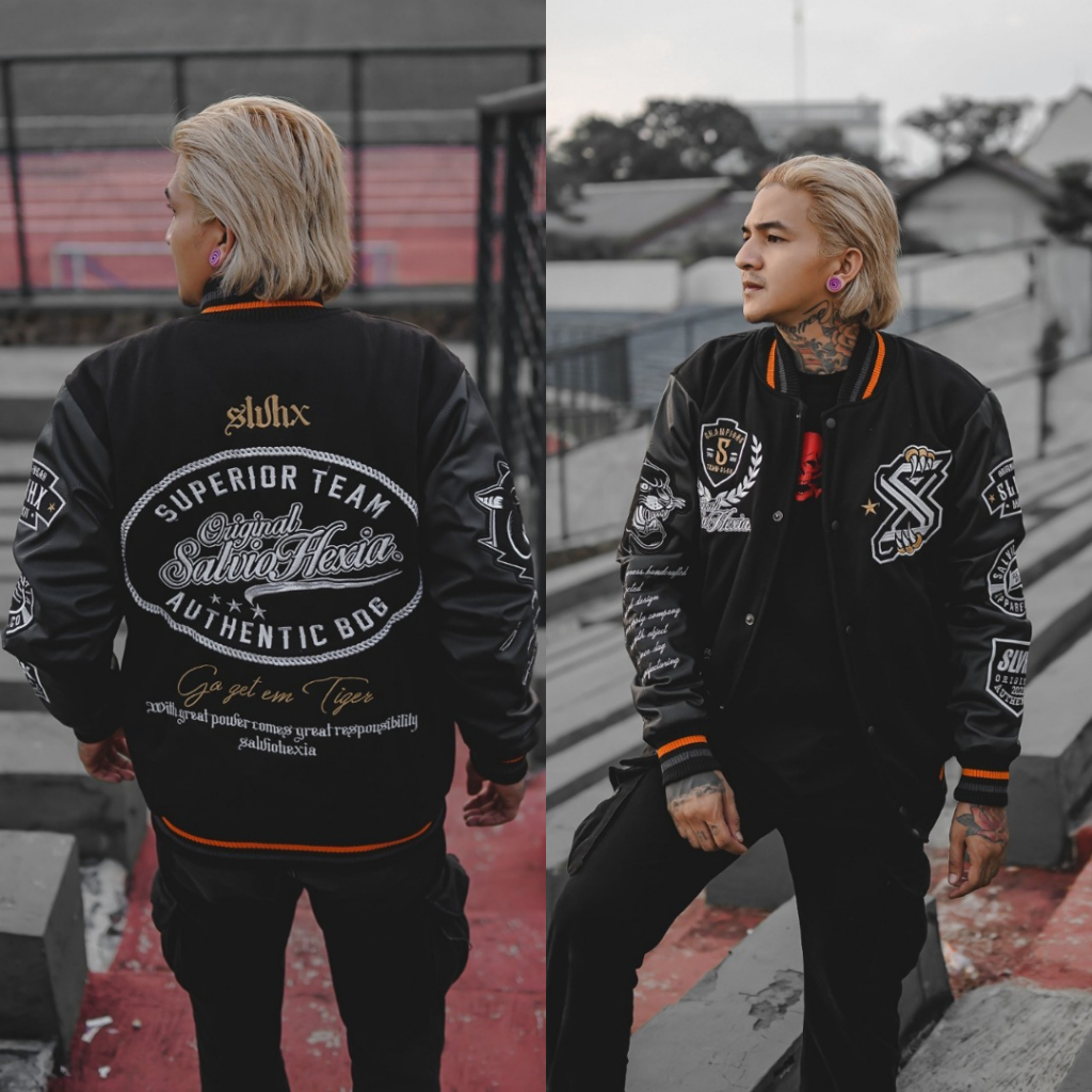 Jaket Varsity Baseball Original Unisex Salvio Hexia