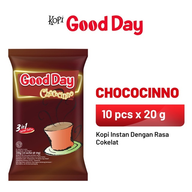 

Good Day Kopi Instan 3 in 1 Chococinno 10 x 20 g