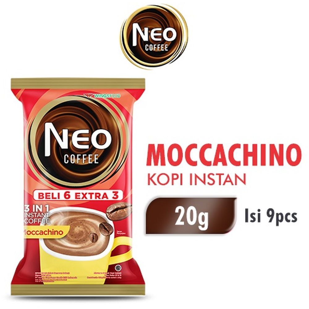 

NEO Coffee Kopi Moccachino 3 in 1 Sachet 9 x 20 g