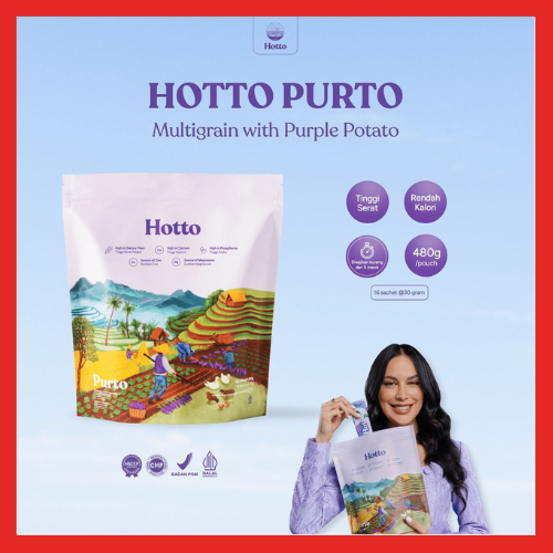 

HOTTO PURTO 16 Sachet Multigrain Ubi Ungu Purple Potato Meal Replacement