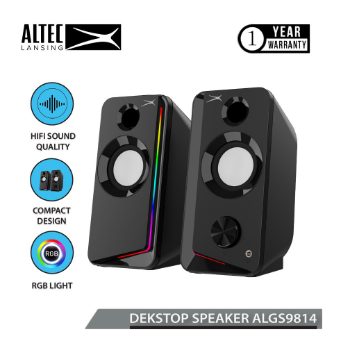 Speaker Altec Lansing ALGS9814 RGB 2.0 HiFi Powerful Sound Quality