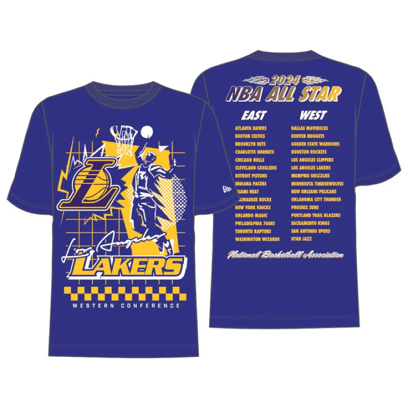 t shirt newera m raldrv loslak original lakers purple