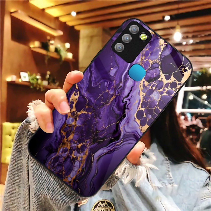 Softcase Glass Glossy INFINIX SMART 5 - Casing INFINIX SMART 5 Fashion Case Terbaru Berkah Case [ AU