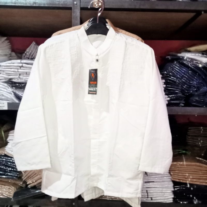 Koko Putih Anak SD SMP Remaja Tanggung Lengan Panjang