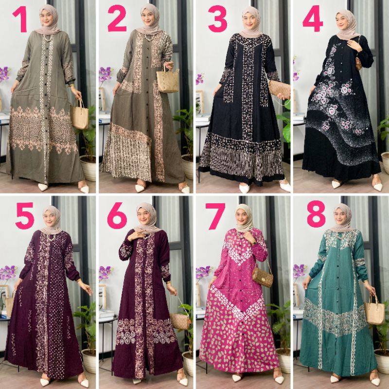 GAMIS TWIL ORI ADEM/MOTIF CANTIK/MURAH BERKUWALITAS