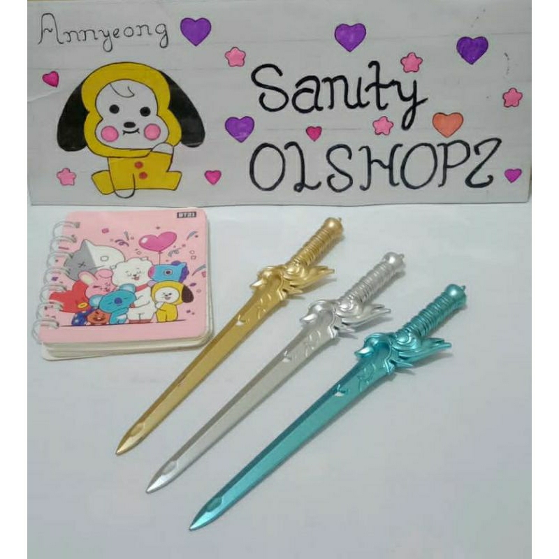 

PULPEN GEL PEDANG/SWORD PEN/PEN UNIK LUCU