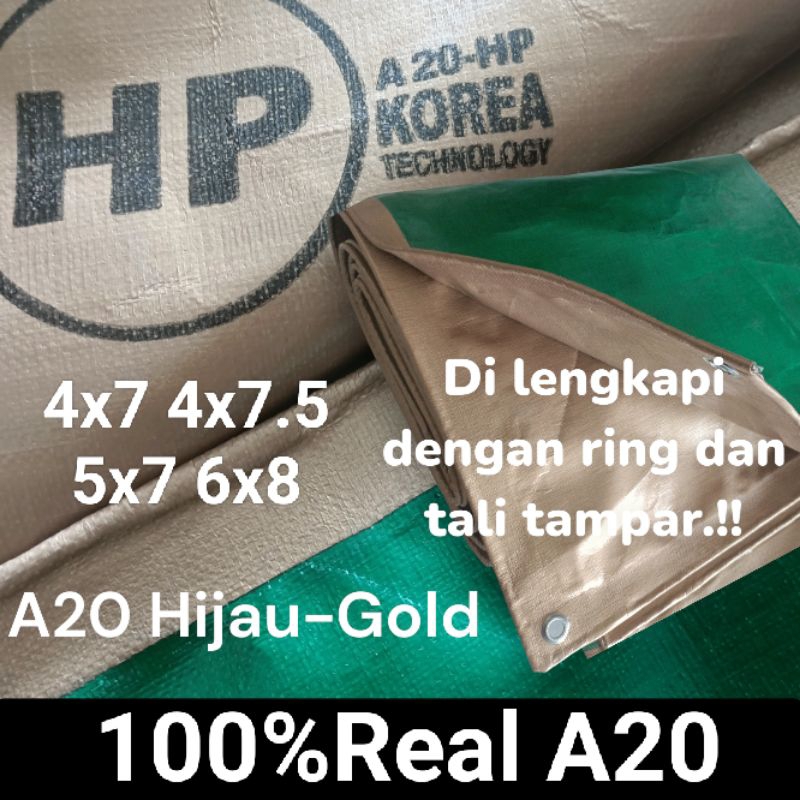 Terpal plastik A20 Original Hijau-Gold