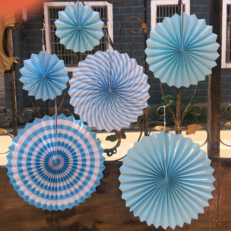 

Paper Fan Biru Set / Paper Fan Blue Set