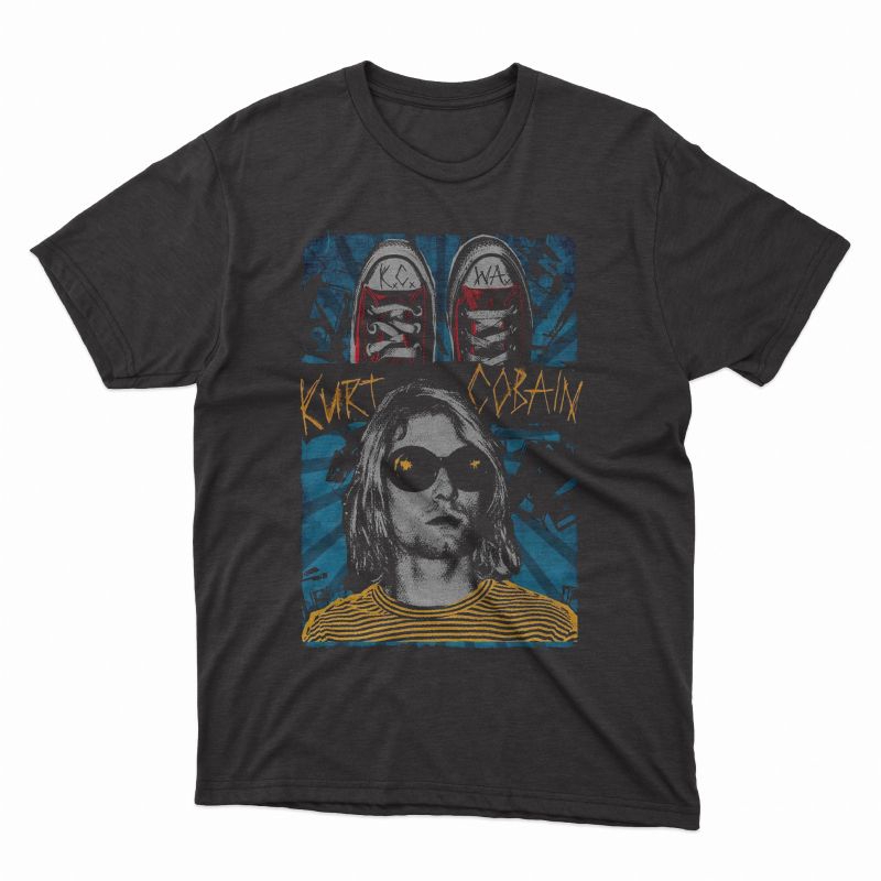 kaos Kurt cobain nirvana / Tshirt kurt cobain nirvana / Kurt cobain KCWA