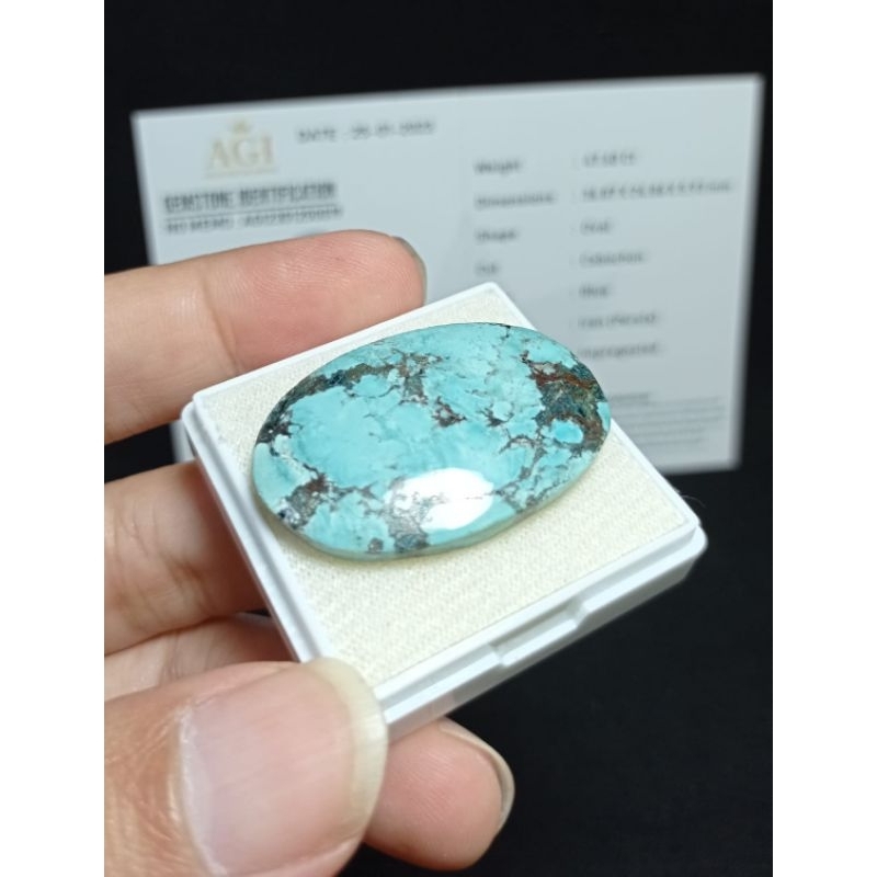 BATU AKIK PIRUS PERSIA "TURQUOISE" HIGH QUALITY JUMBO LENGKAP DENGAN SERTIFIKAT
