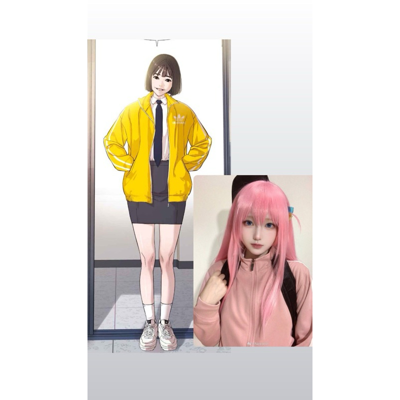preloved cosplay jaket how to fight gaeul bocchi wig costume