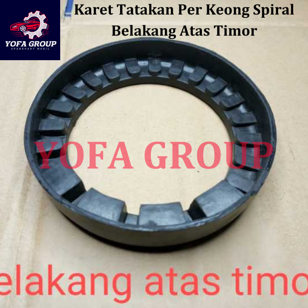 SPAREPART MOBIL Karet Tatakan Per Keong Spiral Belakang Atas Timor
