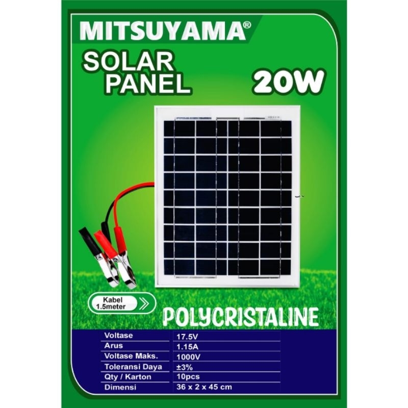 Solar Panel Solar Cell Panel Surya 20wp Poly 20wp Polycrystalline