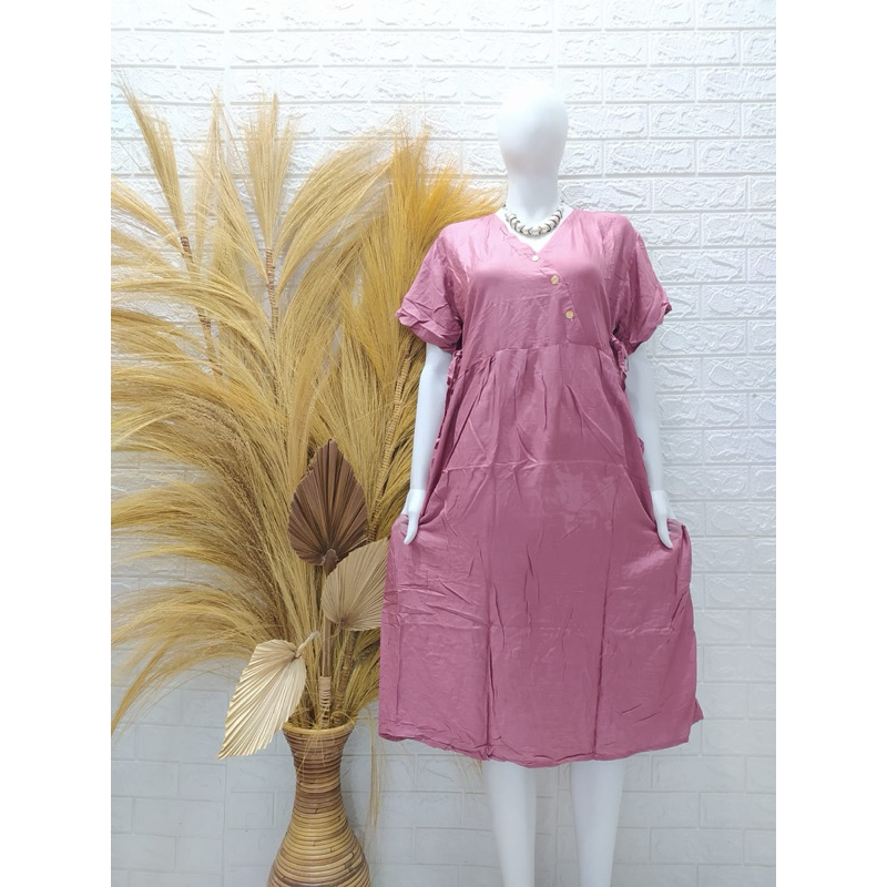 Daster Kimono Tali Samping Busui Polos