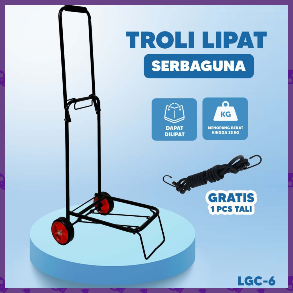Rak Troli LGC-6 Rak Serbaguna Untuk Galon dan Tabung Gas DS88