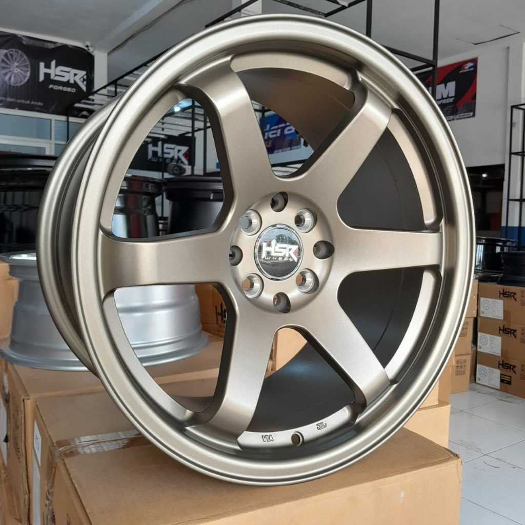 Velg HSR CELONG Model TE37 Ring 17 Hole 4X00-4X114,3 Cocok Untuk Mobbil Yaris Jazz Accord Rocky Raiz