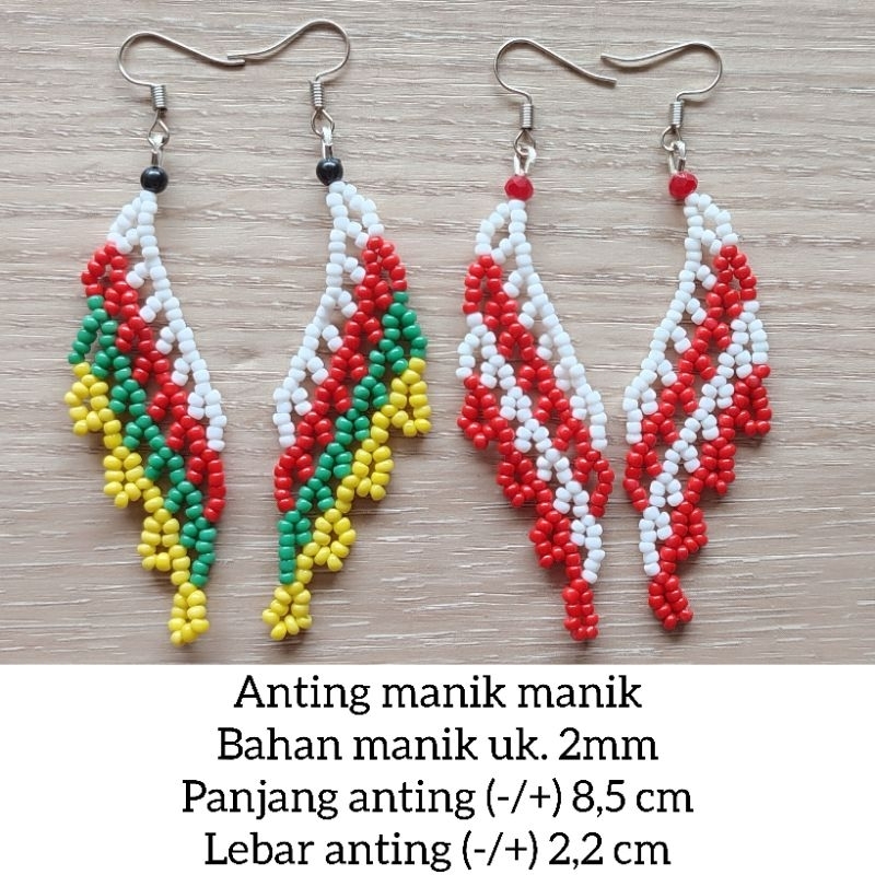 anting manik dayak / anting dayak / anting khas dayak / aksesoris dayak / aksesoris dayak kalimantan