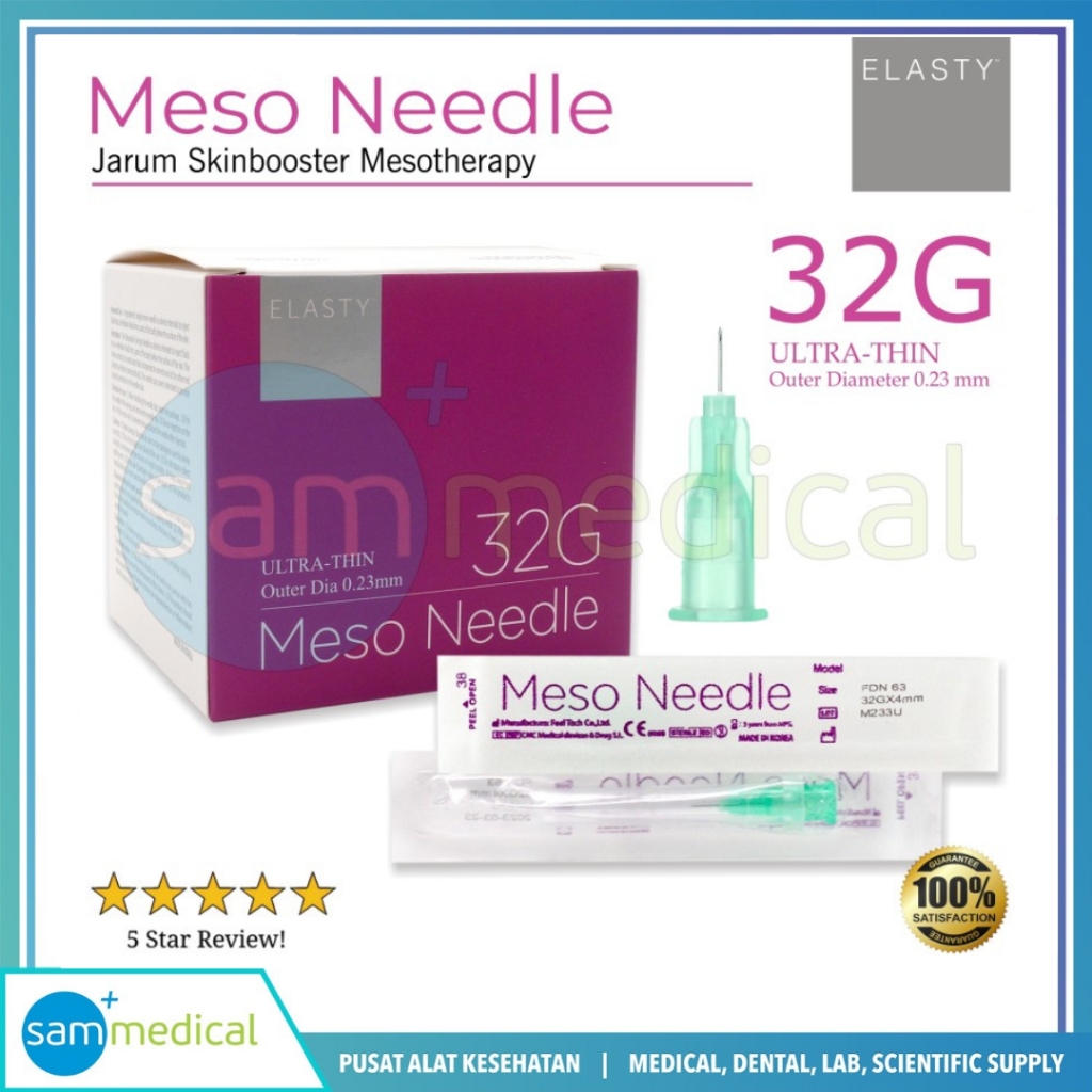 Elasty Meso Needle / Jarum Skinbooster Mesotherapy 32G - 4mm isi 10 PCS