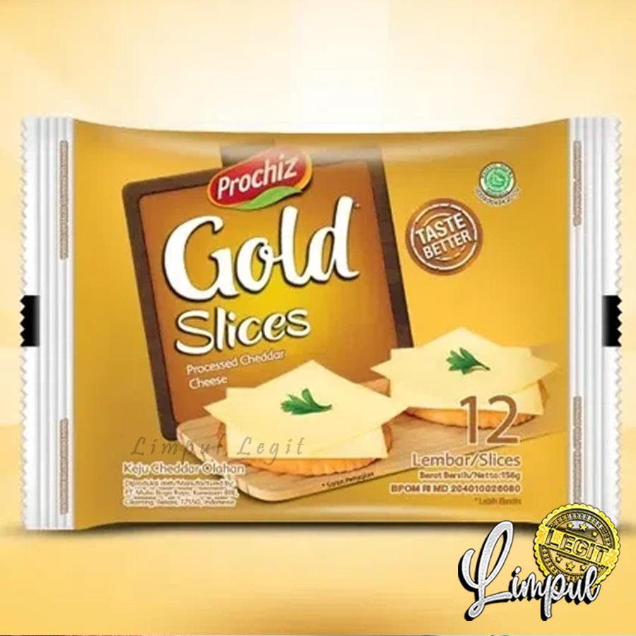 

TERMURAH Keju PROCHIZ Gold Slices 12 Slice / 1 Pak | Prochiz Cheddar Slice Gold Lembaran Murah