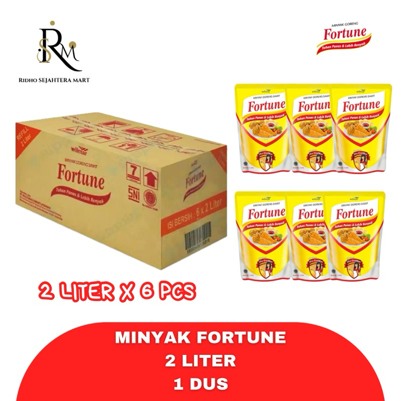 FORTUNE 2 LITER 1 DUS / MINYAK GORENG FORTUNE 2 LITER 1 DUS
