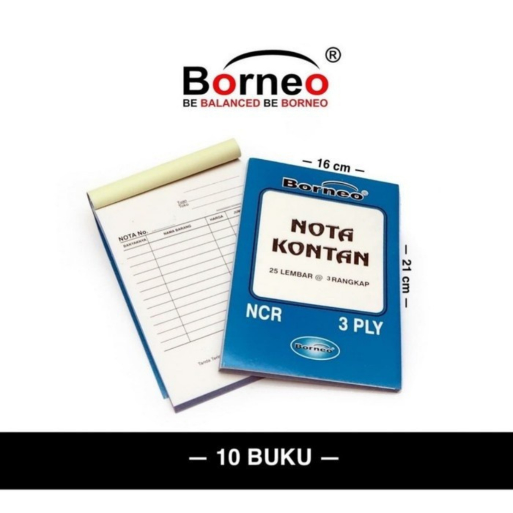 

NOTA KONTAN BESAR 3 Ply (25 Lbr) - Buku Nota / Nota Bon