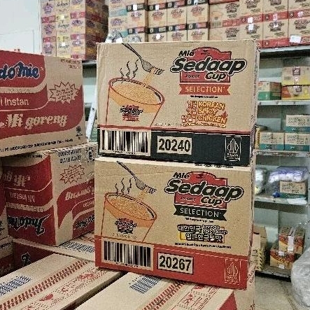

ED 03.25 - CTN 12CUPS - MI SEDAAP MIE CUP GORENG KOREAN SPICY CHICKEN 202404/ KOREAN SPYCY SOUP KUAH 202671 / SEDAP CUP SELECTION