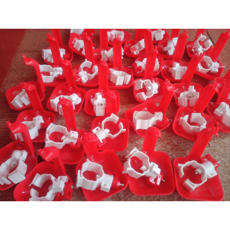 (Harga per 10 set) Nipel A9 + Mangkok Multifungsi 60ML Per Menit - Bisa Digunakan Ayam Broiler & Pet