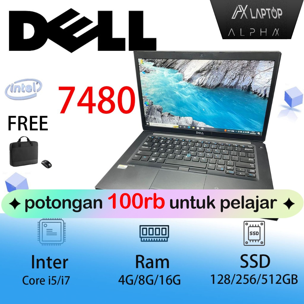 LAPTOP DELL 7480 7490 CORE I5 I7 GEN 6 MURAH DAN BERGARANSI