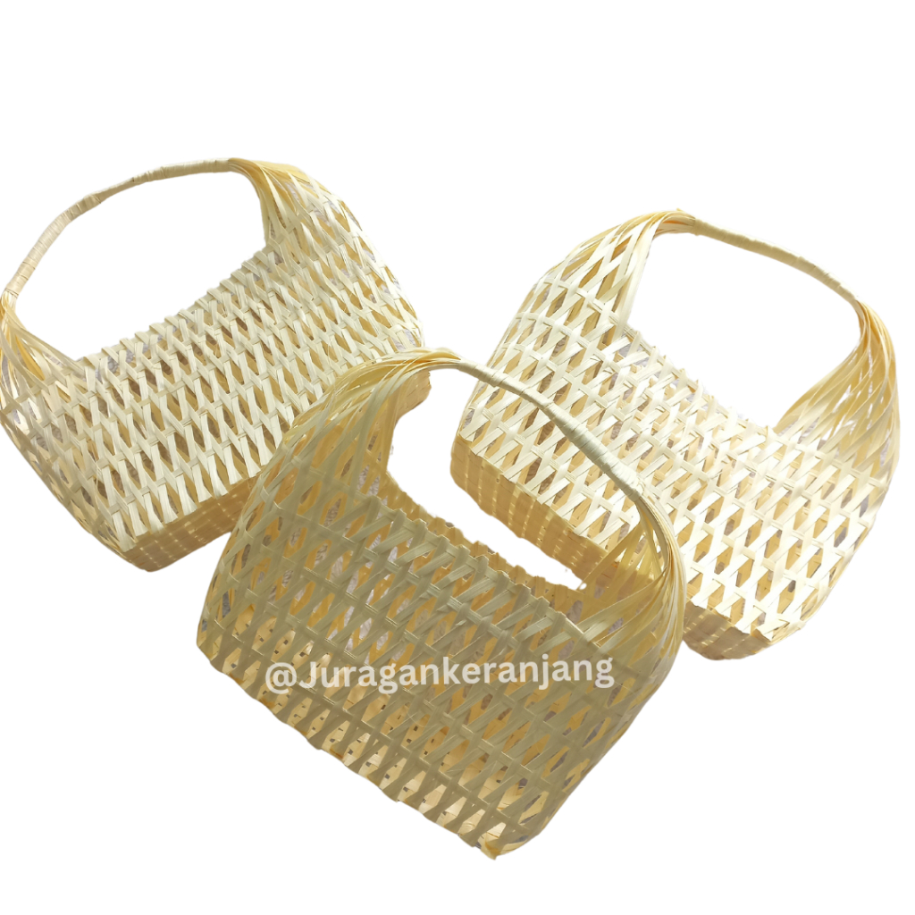 TAS JINJING BAMBU TAS HAMPERS | KERANJANG ANYAMAN BAMBU JINJING SYUKURAN SOUVENIR WEDDING