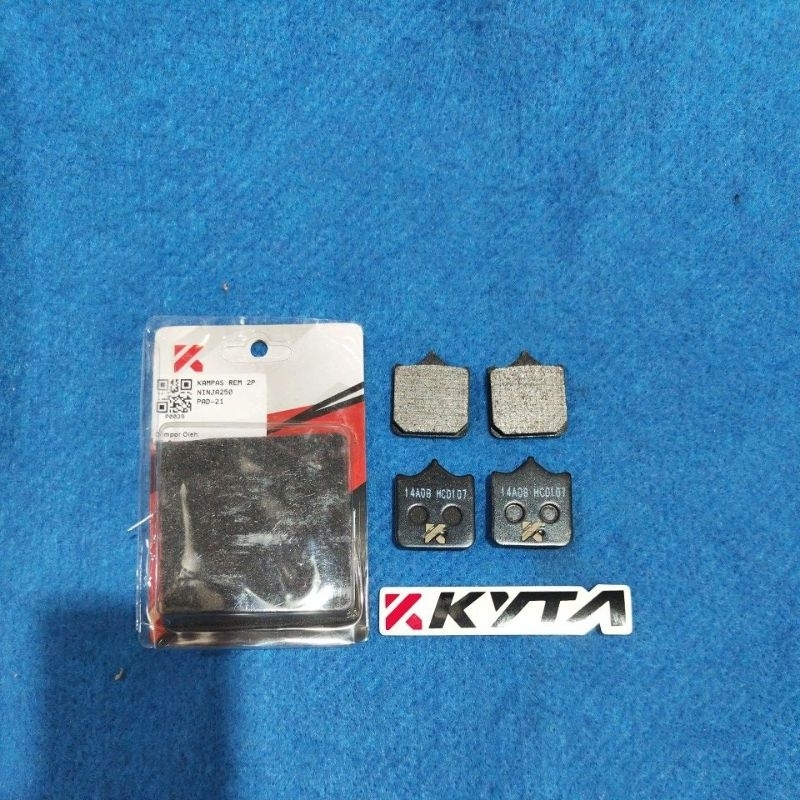 kampas rem  disc pad ktc kytaco 2p ninja250 yg 2pin buat 1kaliper isi 4pc