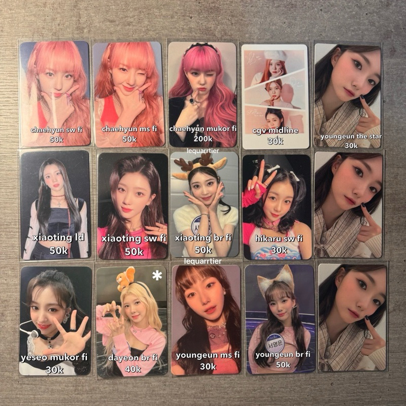 PHOTOCARD BENEFIT KEP1ER FIRST IMPACT CGV THE STAR XIAOTING CHAEHYUN YOUNGEUN DAYEON HIKARU YESEO