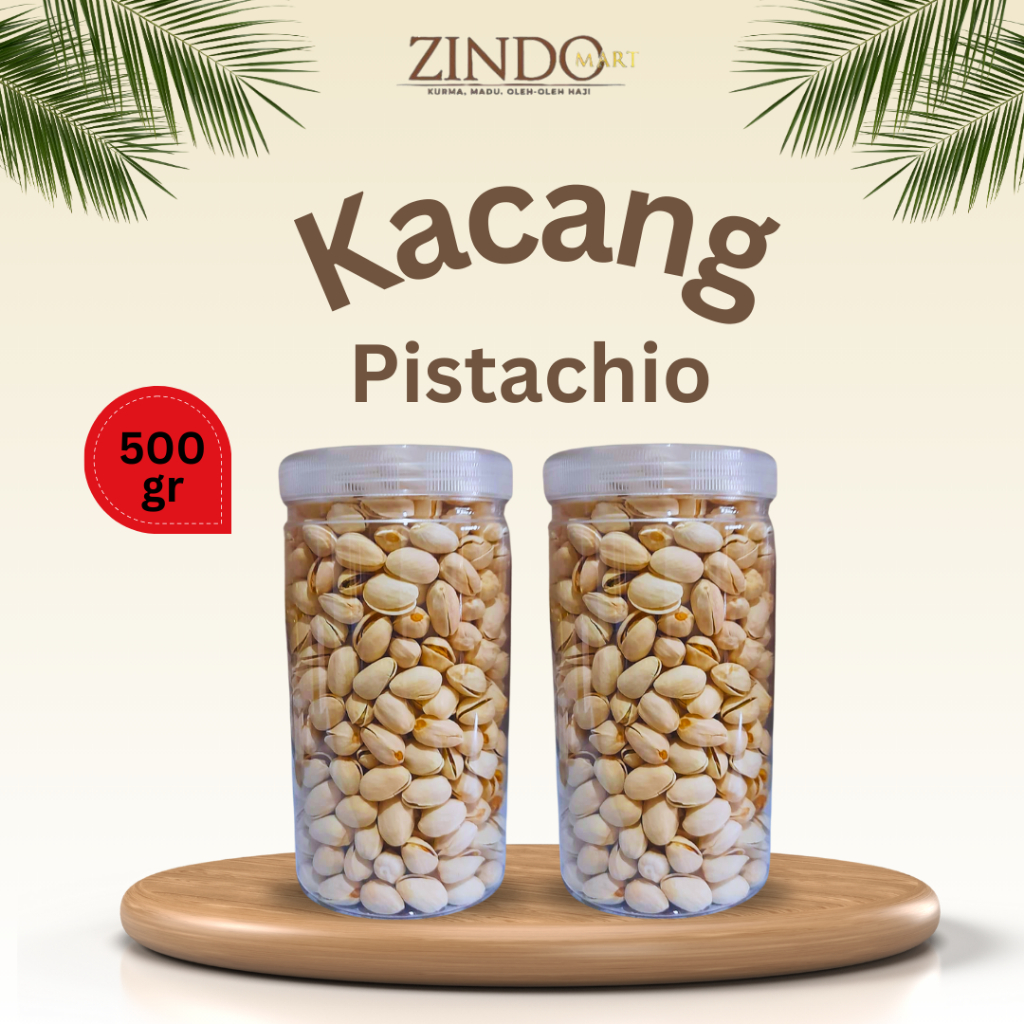 

KACANG PISTACHIO 500GR / KACANG FUSTUK SNACK SEHAT OLEH-OLEH HAJI