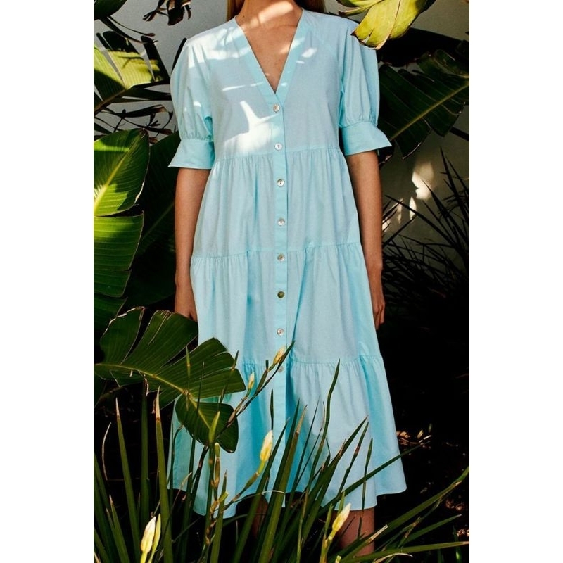 zara cotton poplin dress