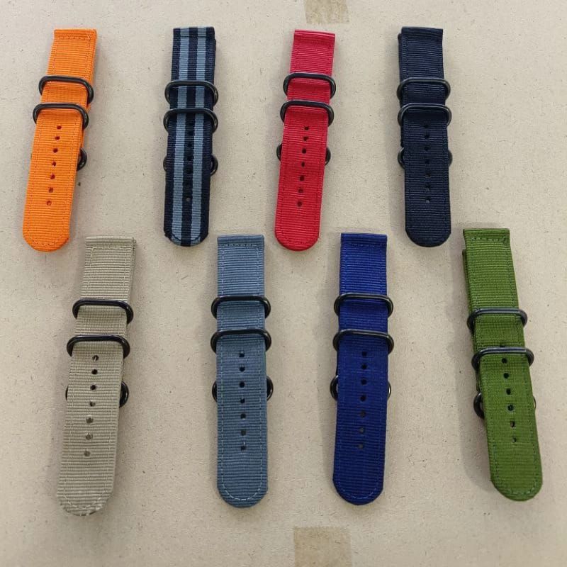 Strap Tali Jam Kanvas Seiko 20mm 22mm Premium