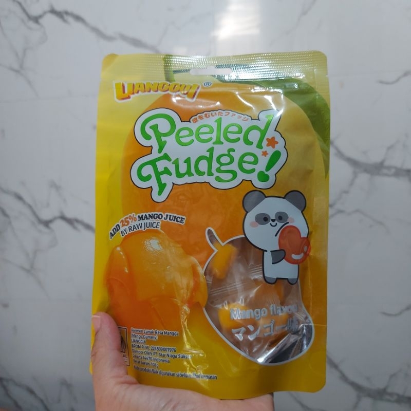 

permen viral peeled fudge manggo, orange, lychee