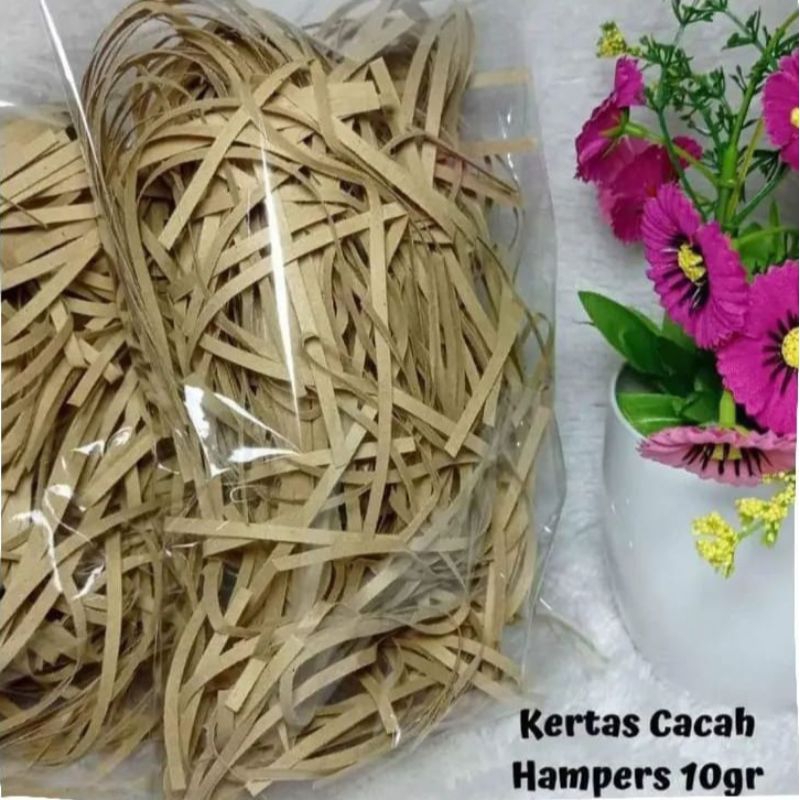 

Kertas Cacah Serut untuk Hampers shradded paper kertas samson coklat