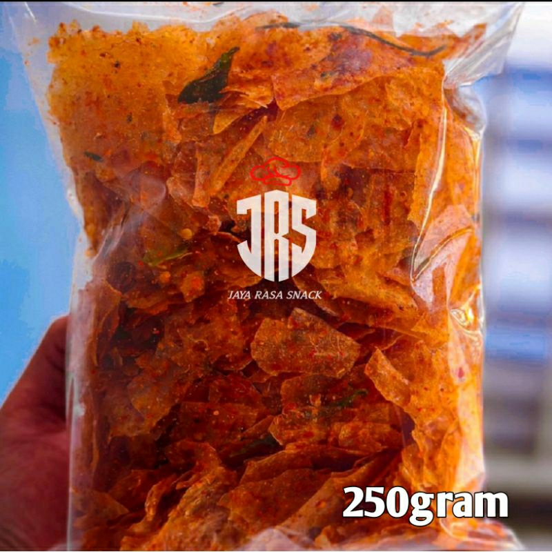 

JRS - Keripik Kaca Pedas 250gram / Kripca Pedas / Keripik Beling Murah