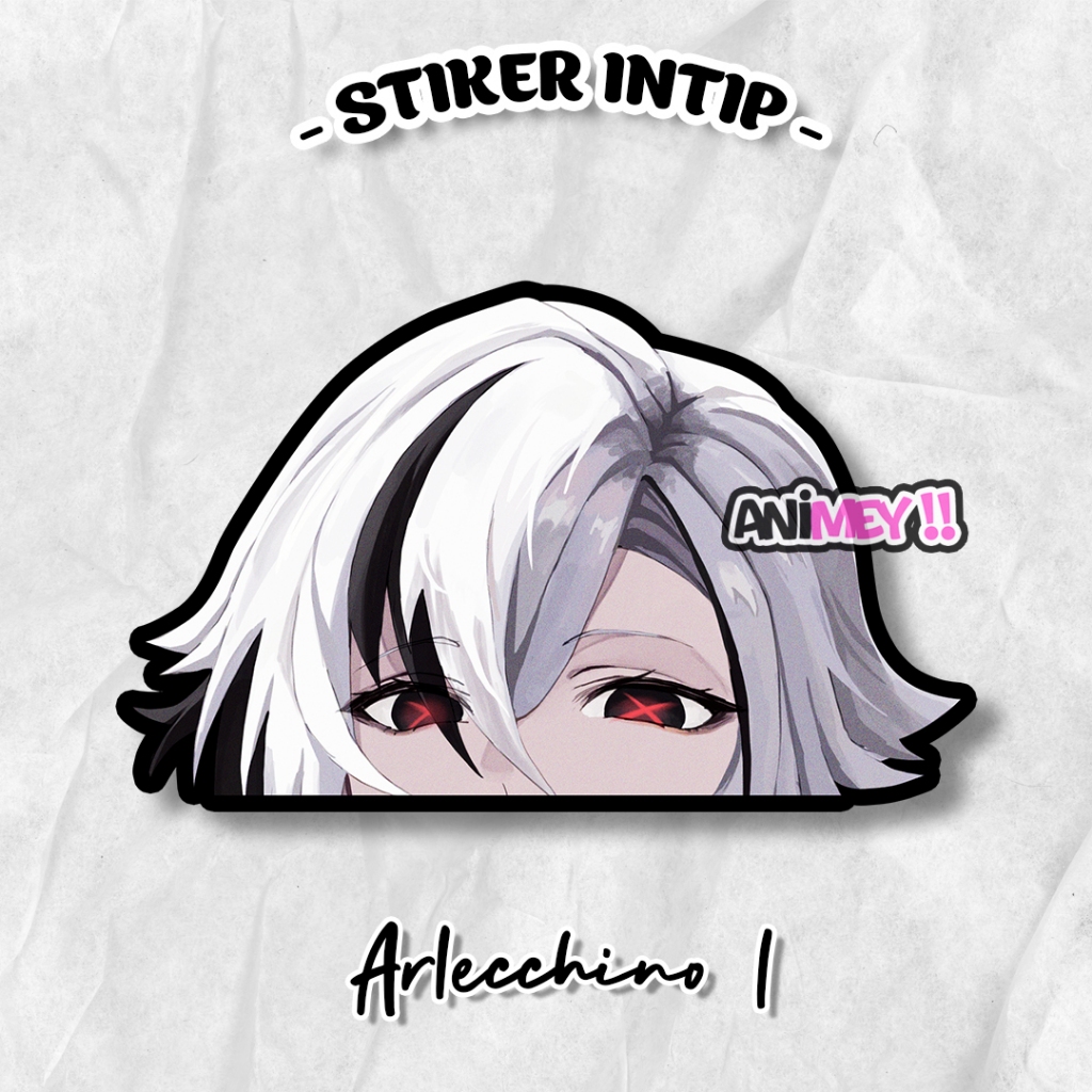 

Stiker Intip Arlecchino Genshin Impact / Sticker Anime Waterproof