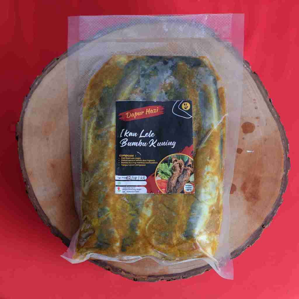 Ikan Lele Tanpa Kepala Bumbu Kuning siap goreng Vakum Frozen Catfish (isi 6pcs)