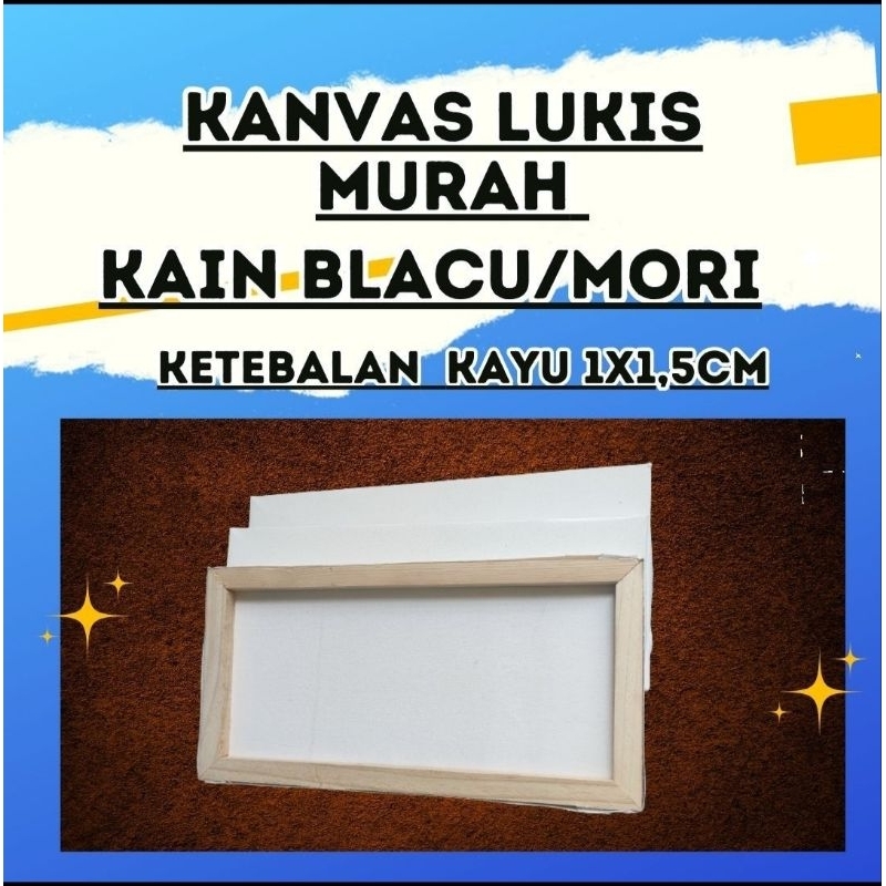 

kanvas lukis murah 15x15cm kain blacu/mori