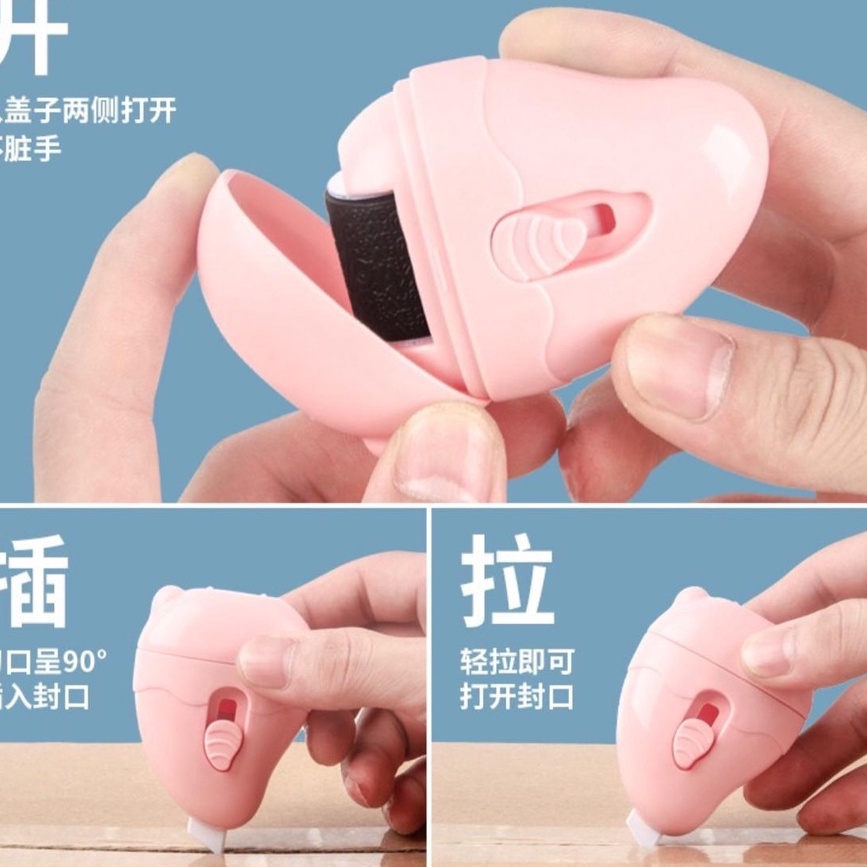 

Paket Terbaik Roller Stamp LENGKUNG 2 in 1 Cutter Pelindung data Identitas Penghapus Alamat Resi stamp roller LENGKUNG