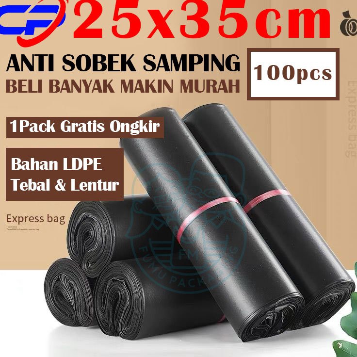 

Super Obral Plastik Packing Olshop Polymailer 25X35CM Hitam EKONOMIS D Lem Perekat Tebal Grosir Termurah