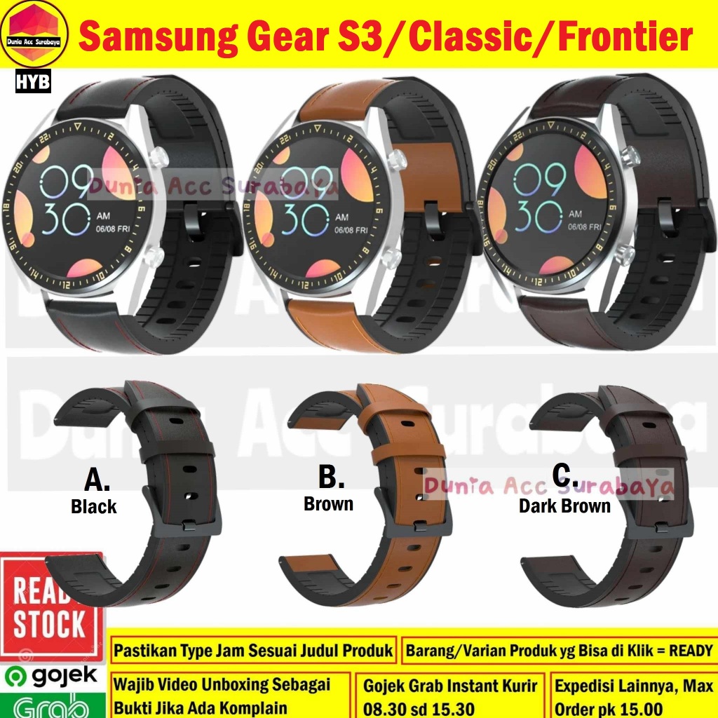 Tali Jam Tangan Samsung Galaxy Gear S3 / S3 Classic / S3 Frontier Hybrid Leather Kulit - HYB