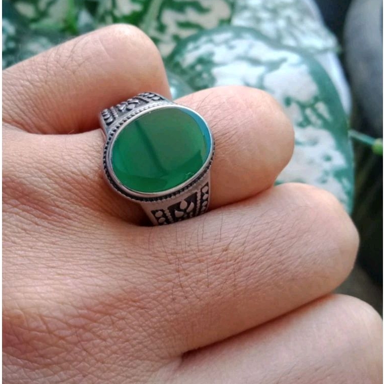 Cincin batu akik yaman ahdor natural